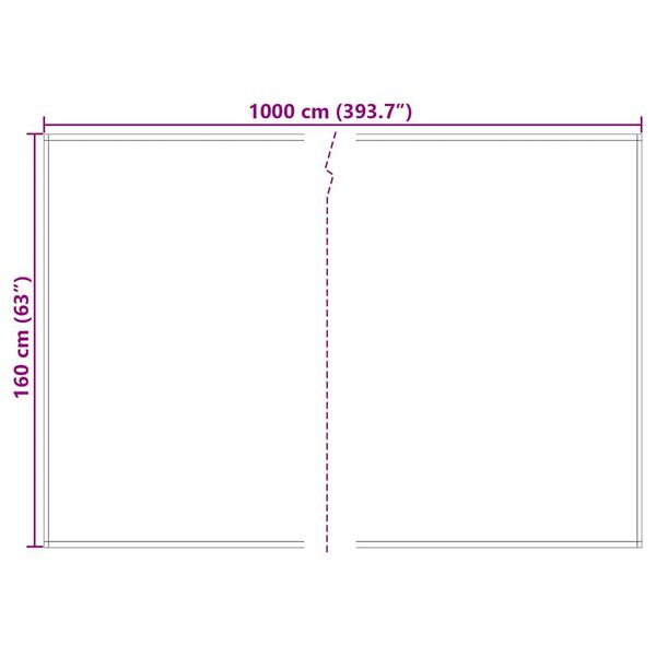 vidaXL Markisenersatz Gelb und Grau 1000 x 160 cm Polyesterleinwand