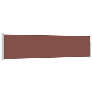 vidaXL Ausziehbare Seitenmarkise 120&times;500 cm Braun