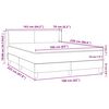 vidaXL Boxspringbett mit Matratze Dunkelgrau 160x220 cm Samt