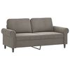 vidaXL 2-Sitzer-Sofa Hellgrau 140 cm Samt