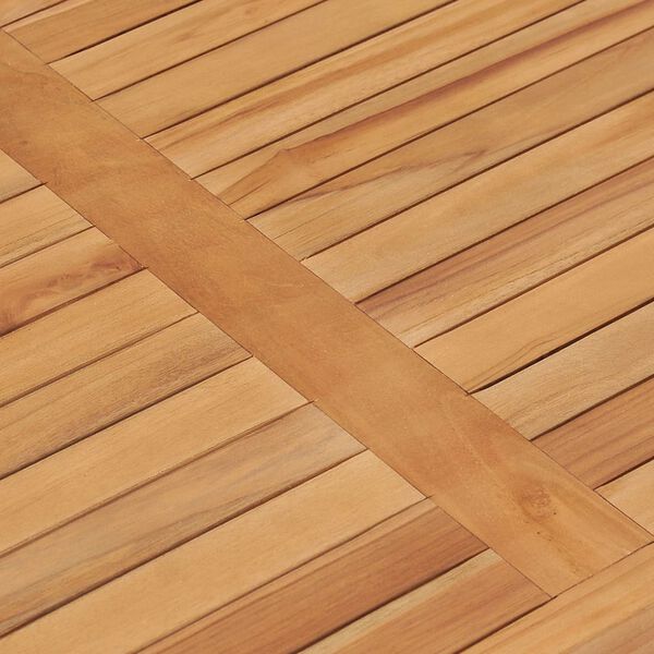 vidaXL Gartentisch 90,5x55,5x30,5 cm Massivholz Teak