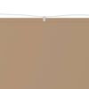 vidaXL Senkrechtmarkise Taupe 180x1000 cm Oxford-Gewebe