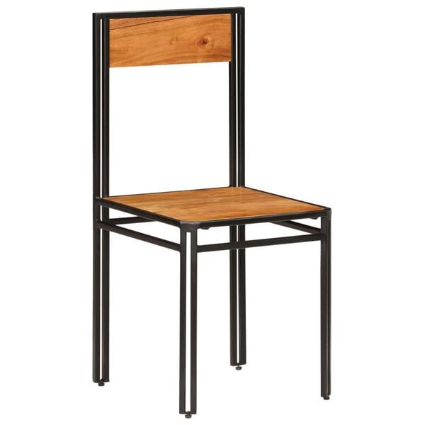 vidaXL Esszimmerstühle 4 Stk. Massivholz Akazie