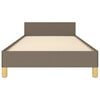 vidaXL Bettgestell ohne Matratze Taupe 80x200 cm Stoff