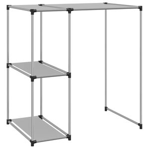 vidaXL Waschmaschinenregal Grau 87x55x90,5 cm Eisen