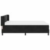 vidaXL Boxspringbett mit Matratze Schwarz 200 x 140 cm Samt
