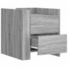 vidaXL Nachttisch Grau Sonoma 45x50x50 cm Holzwerkstoff