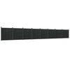 vidaXL Zaunelement Grau 1391x186 cm WPC