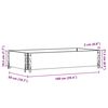 vidaXL Paletten-Aufsatzrahmen Braun 100x50 cm Massivholz Kiefer