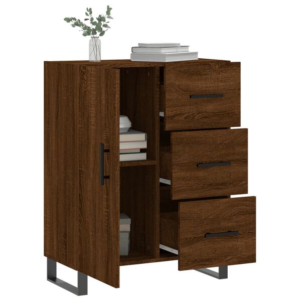 vidaXL Sideboard Braun Eichen-Optik 69,5x34x90 cm Holzwerkstoff