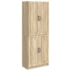 vidaXL Schrankset 2 stk. Sonoma-Eiche 66 x 34,5 x 87 cm Holzwerkstoff