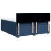 vidaXL Boxspringbett mit Matratze Blau 200x200 cm Stoff