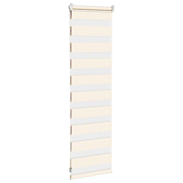 vidaXL Doppelrollo Marmorbeige 50x100 cm Stoffbreite 45,9 cm Polyester