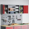 vidaXL Werkzeugschrank-Set 6 pcs Rot Pulverbeschichteter Stahl