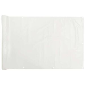 vidaXL Balkon-Sichtschutz Wei&szlig; 600x120 cm PVC