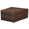 vidaXL 10-tlg. Garten-Lounge-Set mit Auflagen Poly Rattan Braun