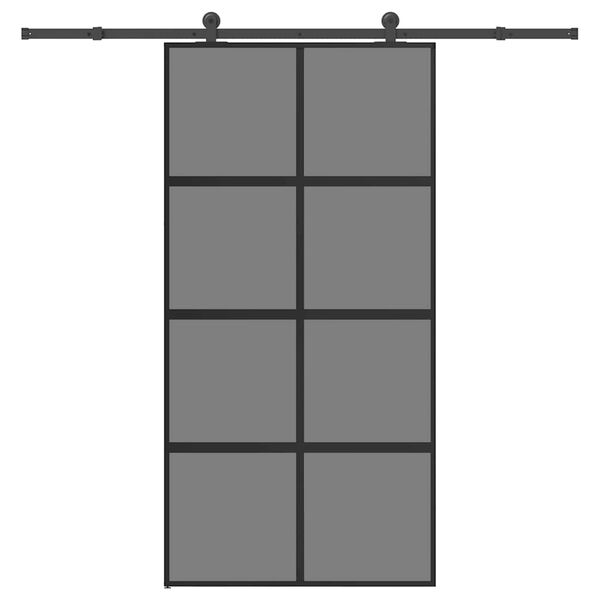vidaXL Schiebet&uuml;r mit Beschlag 102,5x205 cm Hartglas und Aluminium