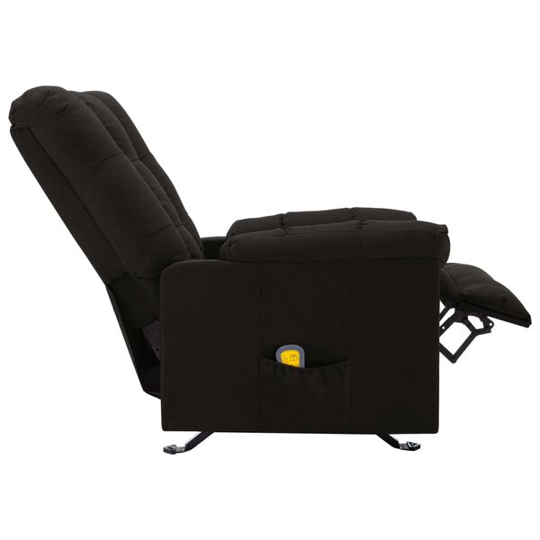 vidaXL Massagesessel Schwarz Stoff