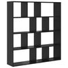 vidaXL B&uuml;cherregal Schwarz Eichen-Optik 132 x 29 x 141,5 cm