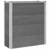 vidaXL Hochbeet Grau 75 x 30 x 22 cm WPC und Aluminium