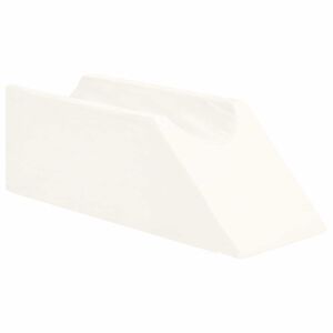 vidaXL Beinkissen Uni Wei&szlig; 68 x 25 x 21,5 cm PU-Schaum