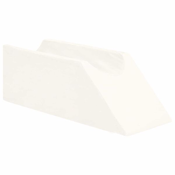 vidaXL Beinkissen Uni Wei&szlig; 68 x 25 x 21,5 cm PU-Schaum