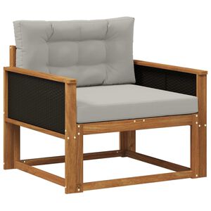 vidaXL Outdoor Mittelsofa Massivholz Akazie Natur