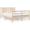 vidaXL Massivholzbett ohne Matratze 120x190 cm Kiefernholz