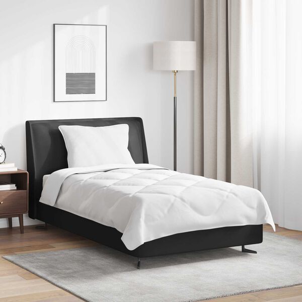 vidaXL Bettdecke mit Kissen 2 pcs Wei&szlig; Mikrofaser