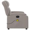vidaXL Massagesessel Taupe Stoff