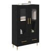 vidaXL Highboard Schwarz Eichen-Optik 69,5 x 31 x 115 cm