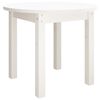 vidaXL Couchtisch Wei&szlig; &Oslash; 55x45 cm Massivholz Kiefer