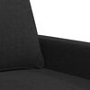 vidaXL 2-Sitzer-Sofa Schwarz 140 cm Stoff