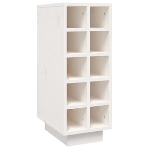 vidaXL Weinregal Wei&szlig; 23x34x61 cm Massivholz Kiefer