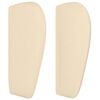 vidaXL Kopfteil mit Ohren Creme 203x23x78/88 cm Stoff