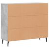vidaXL Sideboard Betongrau 90x34x80 cm Holzwerkstoff