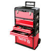 YATO Werkzeugtrolley mit 3 Schubladen 52x32x72 cm