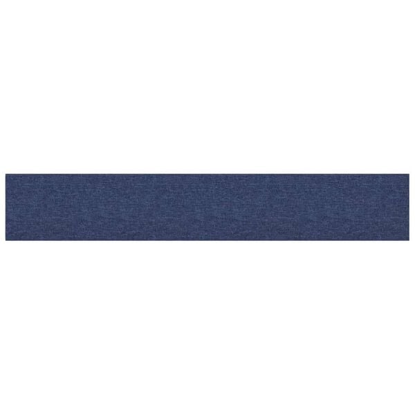 vidaXL Wandpaneele 12 Stk. Blau 90x15 cm Stoff 1,62 m&sup2;