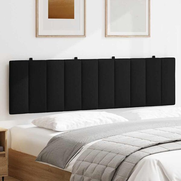 vidaXL Kopfteil-Kissen "Hanko" Schwarz 180 cm Stoff