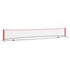 vidaXL Tennisnetz Schwarz und Rot 595 x 90,5 x 87 cm Polyester