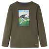 vidaXL Kinder-Langarmshirt Khaki 104