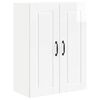 vidaXL Wandschrank PORTO Hochglanz Wei&szlig; 60 x 31 x 80 cm Holzwerkstoff