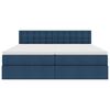 vidaXL Aufbewahrungsbett mit Matratze Blau 180 x 200 cm Kunstleder