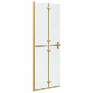 vidaXL Walk-in Duschwand Gold 70 x 6.5 x 190 cm Energiesparendes Glas