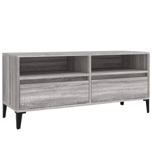 vidaXL TV-Schrank Grau Sonoma 100x34,5x44,5 cm Holzwerkstoff