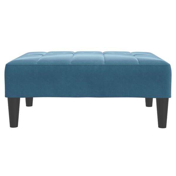 vidaXL Fußhocker Blau 77x55x31 cm Samt