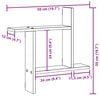 vidaXL Wandregale 2 Stk. Wei&szlig; 50x12x50 cm Holzwerkstoff