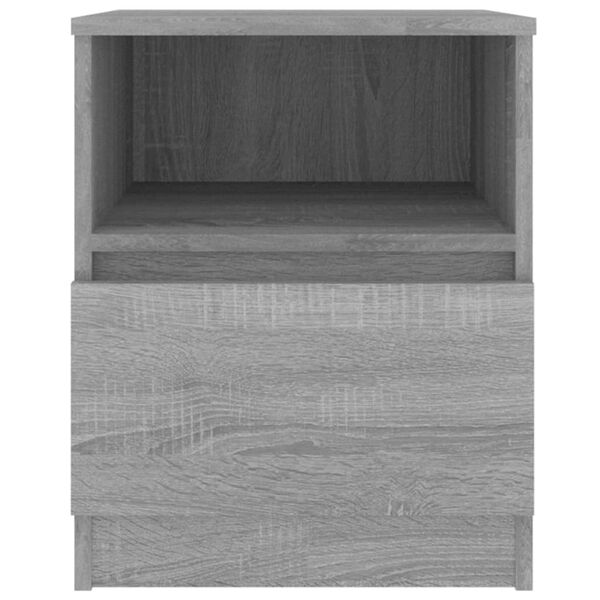 vidaXL Nachttisch Grau Sonoma 40x40x50 cm Holzwerkstoff