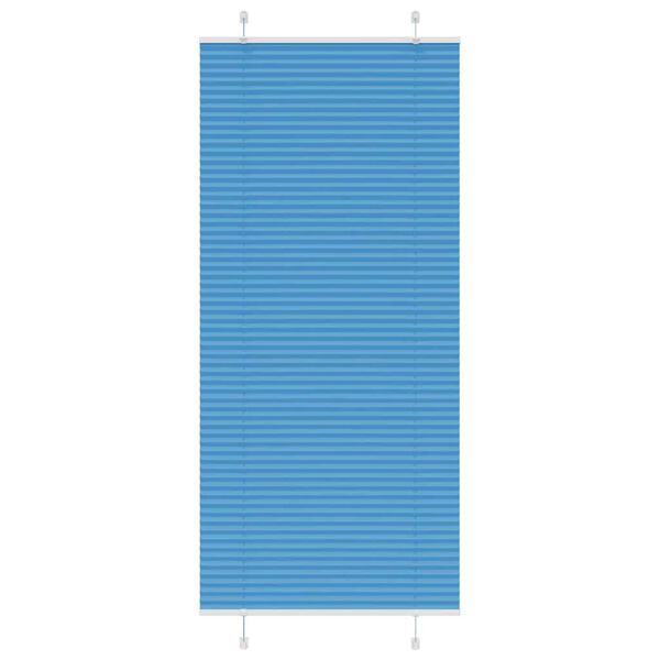 vidaXL Plissee Blau 100x200 cm Stoffbreite 99,4 cm Polyester