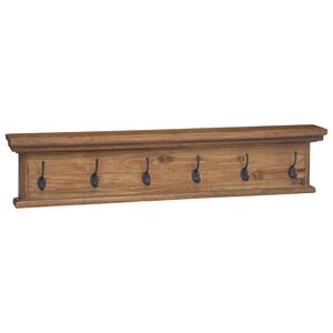 vidaXL Wand Montierter Kleiderst&auml;nder Natur 100 x 10 x 20 cm
